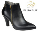 Dámská obuv Kozačky černé zateplené přírodní kůže 866 Z ElitaBut