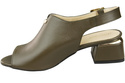 Dámská obuv Sandály Olive gold buckle Natural leather 198 ElitaBut