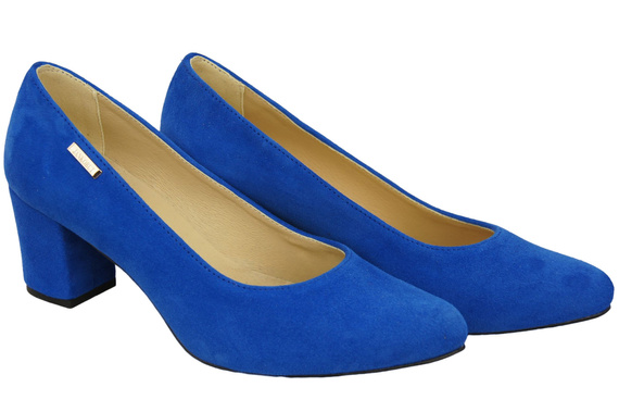 Dámská obuv Azure Natural Leather Suede pumps 106 ElitaBut