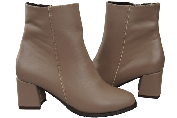 Obuv Dámské boty Cappuccino Dark for Winter natural leather 214 Od ElitaBut