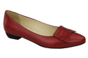 Dámské boty Balerina Red Natural leather 988 ElitaBut