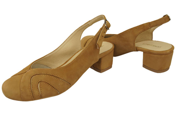 Dámská obuv Přírodní semišové sandály Červená 842 Z ElitaBut