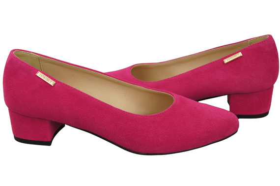 Pohodlné fialové dámské boty z přírodní semišové kůže 220 od ElitaBut