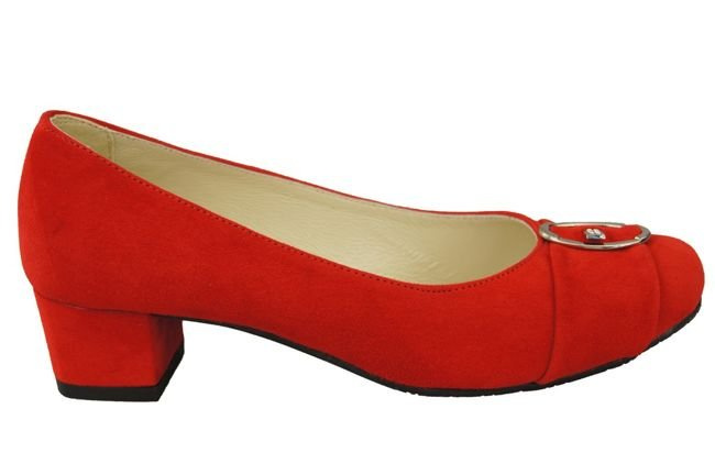 Dámské boty Červená přírodní semišová kůže 135 ElitaBut