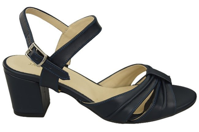 Dámská obuv Navy Blue Sandály Natural Leather 168 ElitaBut