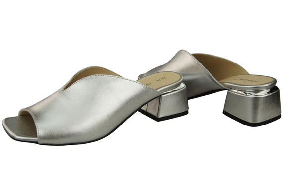 Dámská obuv Silver Heeled Flip Flops Natural Leather 210 ElitaBut