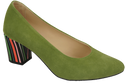 Dámská obuv Pistachio Natural Suede Leather Decorative Heel 158 With ElitaBut