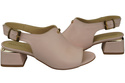 Dámská obuv Sandály Powder pink gold buckle Přírodní kůže 198 ElitaBut