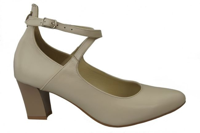 Dámská obuv Beige Natural leather 118 ElitaBut