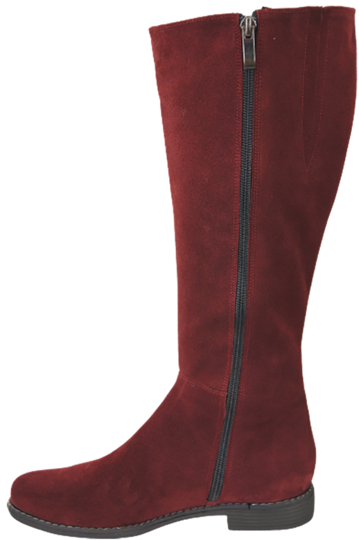 Dámské boty Maroon přírodní kůže Velour 153 ElitaBut