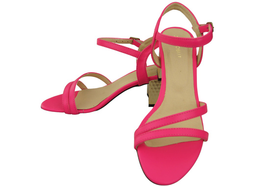 Dámská obuv Neon Pink Natural Leather 197 Smyslně odhalující sandály ElitaBut