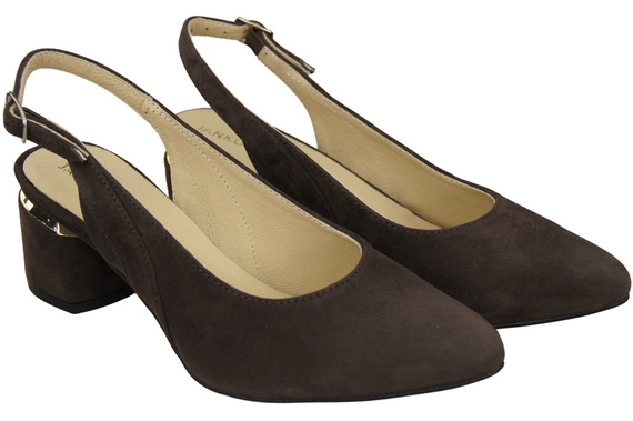 Dámské sandály z přírodní semišové kůže Čokoládová elegance a pohodlí 196 od ElitaBut