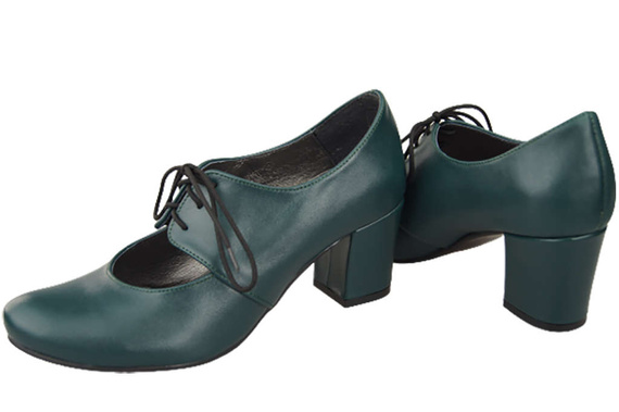 Obuv Dámské polobotky z přírodní kůže Malachite 161 ElitaBut