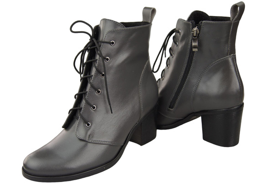 Dámské boty Graphite šněrovací zimní přírodní kůže 188 Z ElitaBut