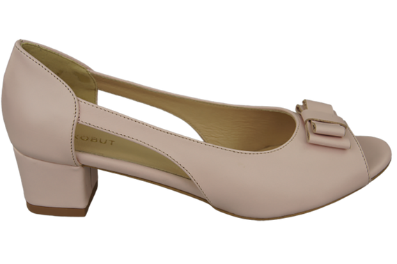 Dámské sandály Powder Pink Natural Leather 145 ElitaBut