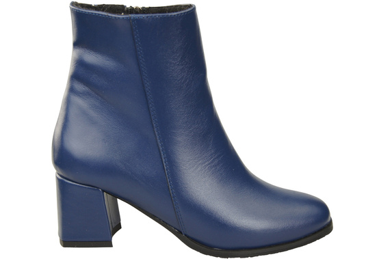 Dámské boty Navy blue for winter natural leather 214 Z ElitaBut