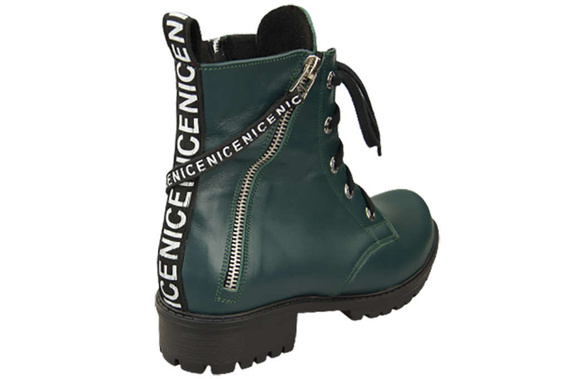 Obuv Boty Malachite Dámské boty s nápisem NICE Přírodní kůže 173 Od ElitaBut