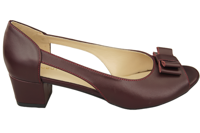 Dámská obuv Sandály Maroon Natural Leather 145 ElitaBut