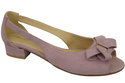 Dámské sandály Bright Lilac Natural Suede Leather 994 s kombinací stylu a pohodlí ElitaBut
