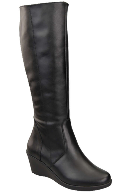 Obuv Dámské kotníkové boty Přírodní kůže Černá 177 ElitaBut