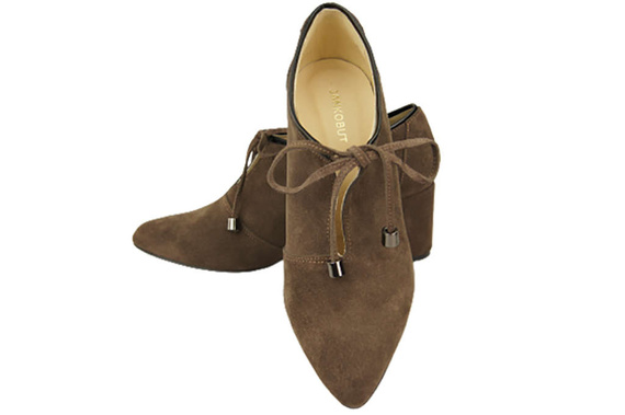 Dámská obuv Brown Velour přírodní kůže 183 ElitaBut