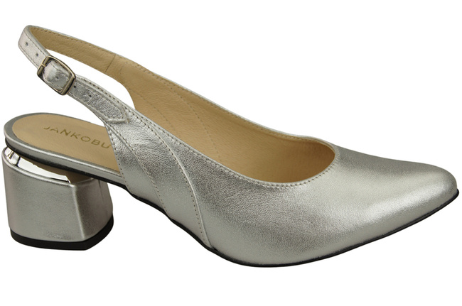 Dámská obuv Stříbrné sandály Přírodní kůže 196 ElitaBut