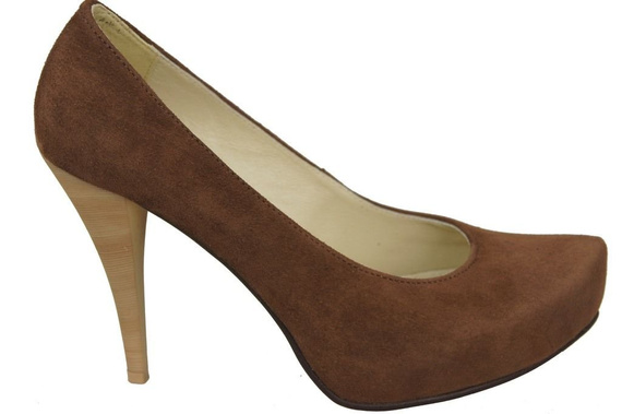 Dámská obuv Hnědá semišová přírodní kůže 644 ElitaBut