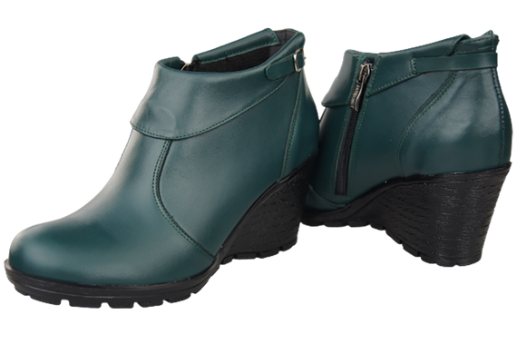 Obuv Dámské kotníkové boty z přírodní kůže Malachite 739 ElitaBut