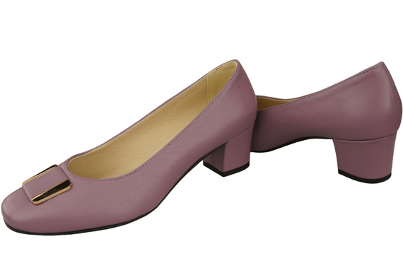 Dámská obuv Dámské lodičky Přírodní kůže 187 Lila ElitaBut