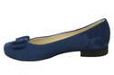 Dámské boty Baleríny navy blue semišová kůže 126 ElitaBut