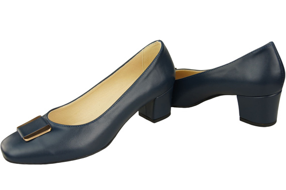 Dámská obuv Natural Leather 187 Navy Blue ElitaBut