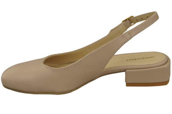 Dámská obuv Sandály Cappuccino Bright Flat Heel Natural Leather 206 ElitaBut