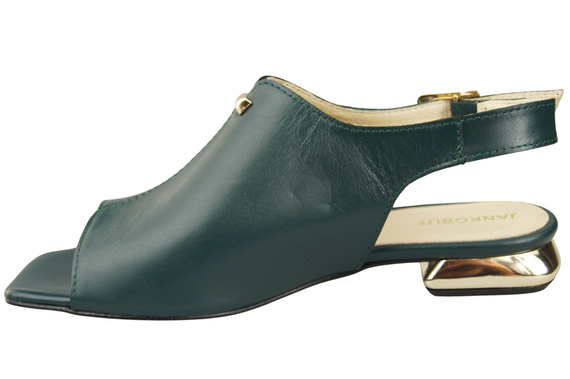 Pohodlná dámská obuv Malachite Sandály Plochý zlatý podpatek Přírodní kůže 207 ElitaBut