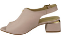 Dámská obuv Sandály Powder pink gold buckle Přírodní kůže 198 ElitaBut