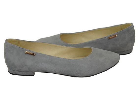 Dámské baleríny Ash natural leather Suede 131 ElitaBut