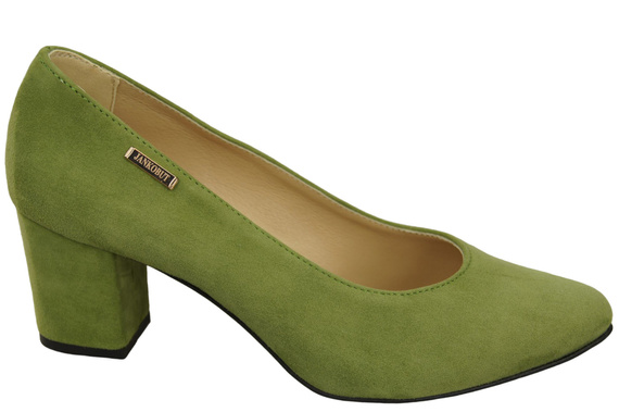 Dámská obuv Pistachio Natural Leather Suede pumps 106 ElitaBut