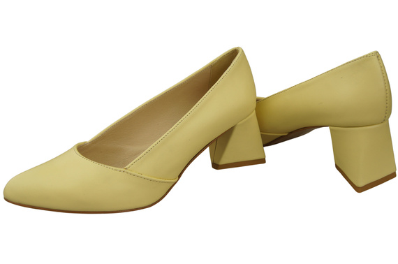 Dámské Lodičky Banán Pravá Kůže Špičatá Špička Podpatek ElitaBut 221