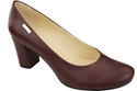 Dámské boty Classic Maroon Natural Leather Almond Nose pumps 201 ElitaBut