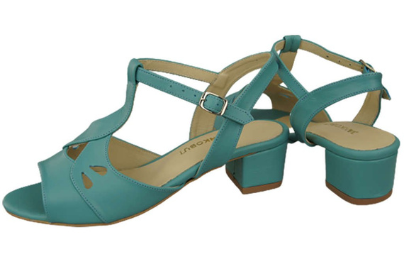 Dámská obuv Tyrkysové sandály Přírodní kůže 169 ElitaBut