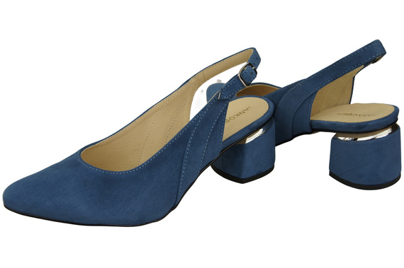 Dámské sandály z přírodní semišové kůže Blue Elegance and Comfort 196 Od ElitaBut