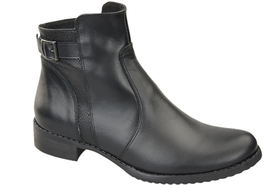 Obuv Dámské zimní boty z přírodní kůže Černá 156 Od ElitaBut