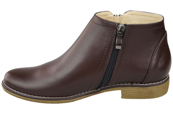 Dámská obuv Dámské zateplené kozačky z přírodní kůže 872 s Elitabutem