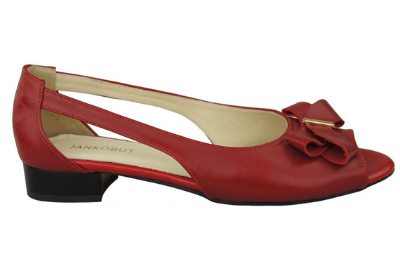 Obuv Dámské sandály Červená přírodní kůže 994 ElitaBut