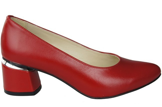 Dámská obuv Červené lodičky Přírodní kůže 143 ElitaBut