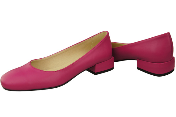 Pohodlná dámská obuv Fialové ploché lodičky Přírodní kůže 204 ElitaBut