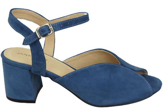 Dámská obuv Sandály Modrá semišová kůže 185 ElitaBut