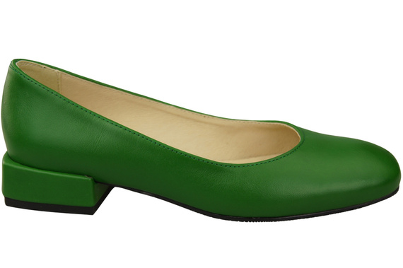 Pohodlná dámská obuv Zelené byty Přírodní kůže 204 ElitaBut