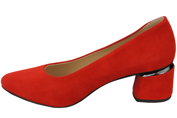 Dámská obuv Červená semišová kůže 143 Z ElitaBut