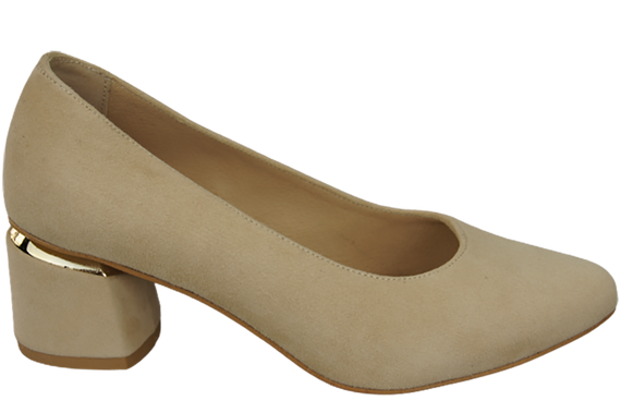 Dámská obuv Beige Natural Suede Leather 143 Z ElitaBut