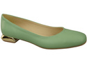Dámská plochá obuv Mint pumps Ornamental heel Natural leather 209 ElitaBut